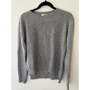 John Patrick Organic Gray Cashmere Blend Pullover Sweater Size Small